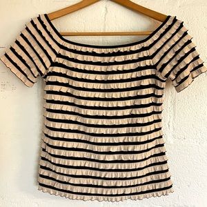Joseph Ribkoff Ruffled Tee